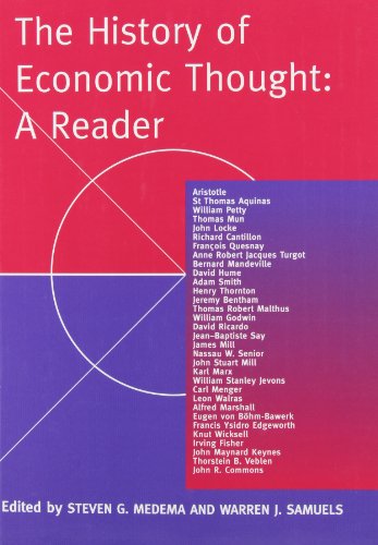 The history of economic thought Cover