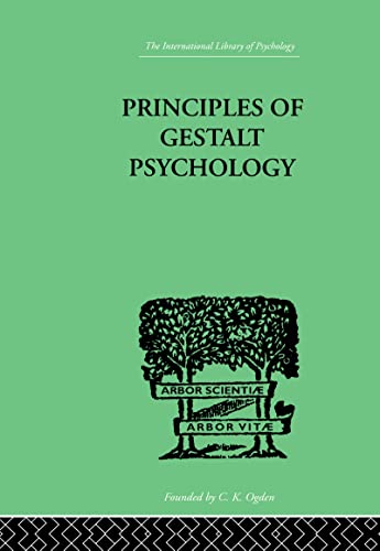 Principles of Gestalt Psychology Cover