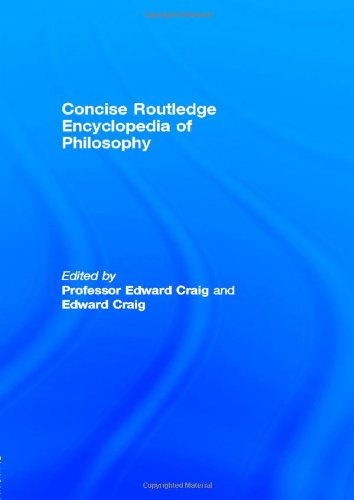 Concise Routledge encyclopedia of philosophy. Cover