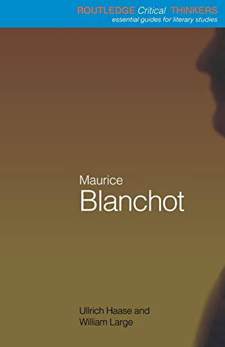 Maurice Blanchot Cover