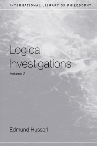 Logical investigations Cover
