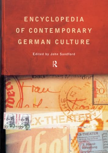 Encyclopedia of contemporary German culture Cover