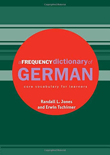 A frequency dictionary of German Cover