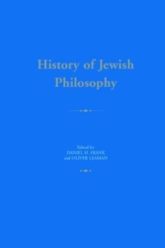 History of Jewish Philosophy Cover