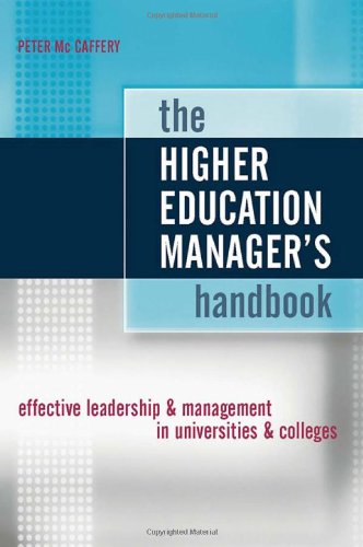 The higher education manager's handbook Cover