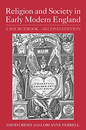 Religion and society in early modern England Cover