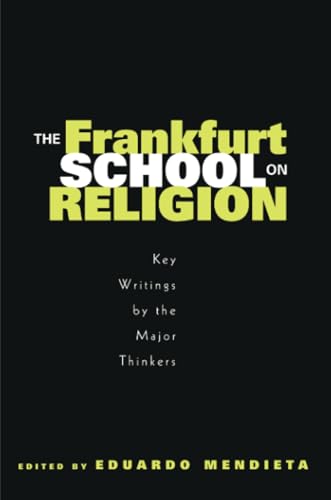 The Frankfurt School on religion Cover