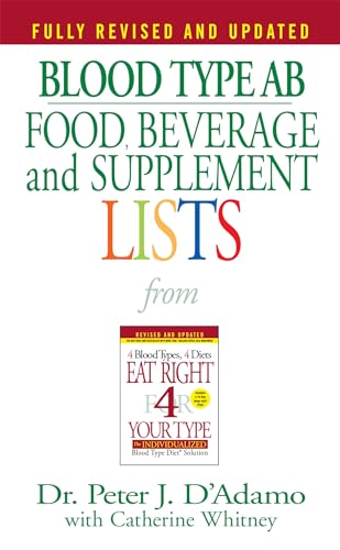 Blood Type AB Food, Beverage and Supplemental Lists (Food, Beverage and Supplement) Cover