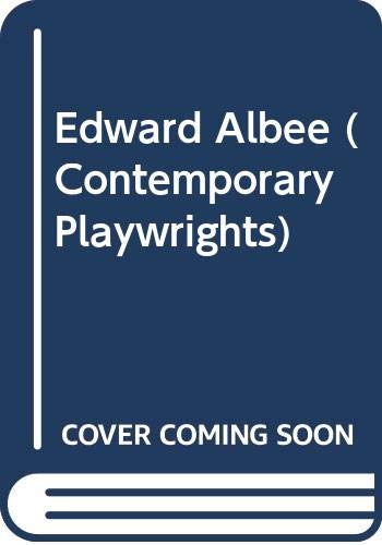 Edward Albee (Contemporary Playwrights) Cover