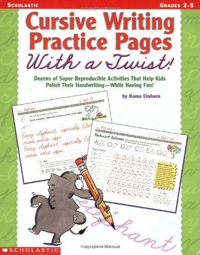 Cursive Writing Practice Pages With a Twist! Cover