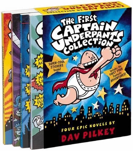 Captain Underpants Boxed Set (#1-4) (Captain Underpants) Cover