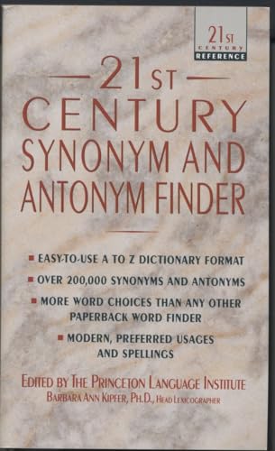 21st century synonym and antonym finder Cover