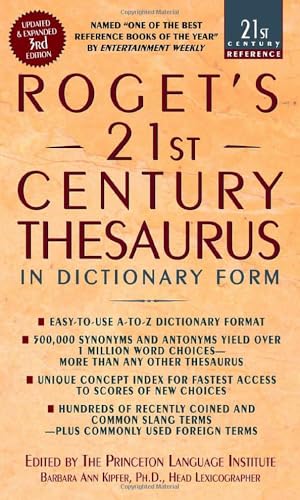 Roget's 21st century thesaurus in dictionary form Cover