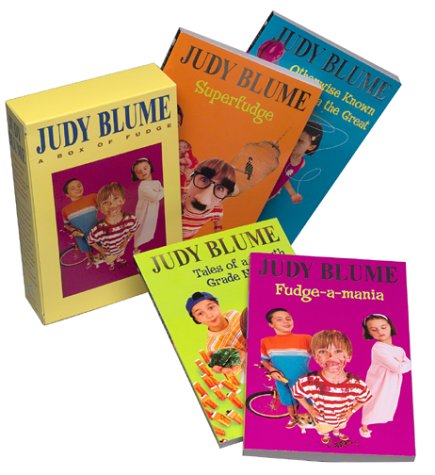 Judy Blume Boxed Set (Fudge-a-Mania, Otherwise Known as Sheila the Great, Tales of a Fourth Grade Nothing, Superfudge) Cover