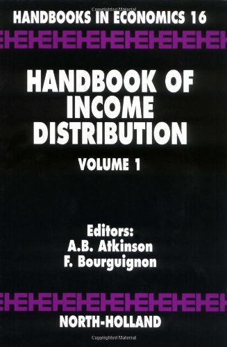 Handbook of income distribution Cover