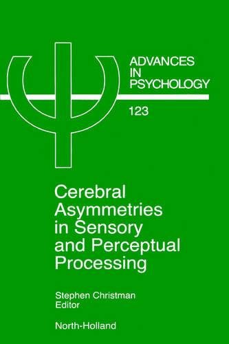 Cerebral asymmetries in sensory and perceptual processing Cover