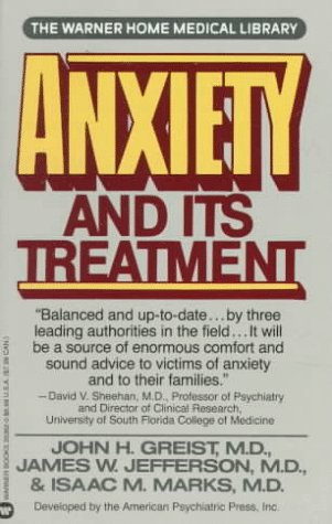 Anxiety and its treatment Cover