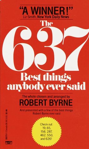 The 637 best things anybody ever said Cover