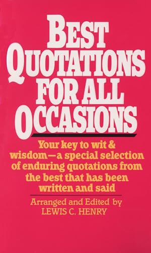 Best quotations for all occasions Cover