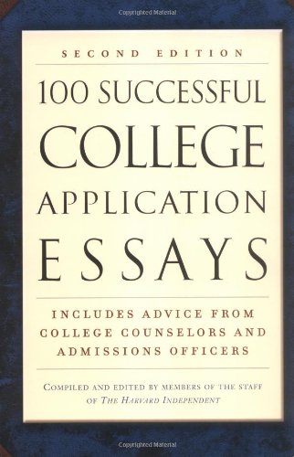 100 successful college application essays Cover