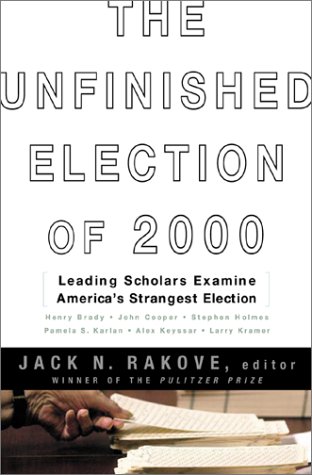 The unfinished election of 2000 Cover