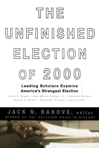 The unfinished election of 2000 Cover