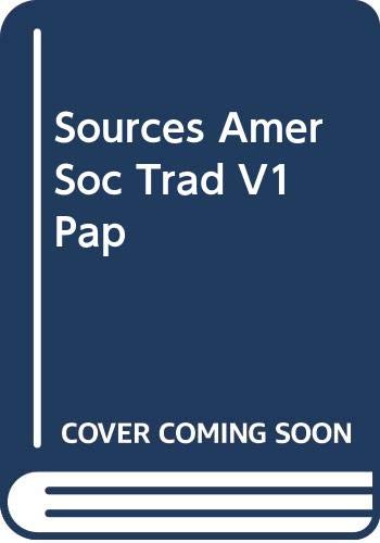 Sources of the American Social Tradition Cover