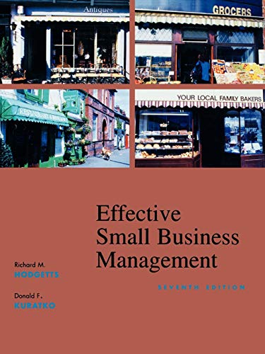 Effective small business management Cover