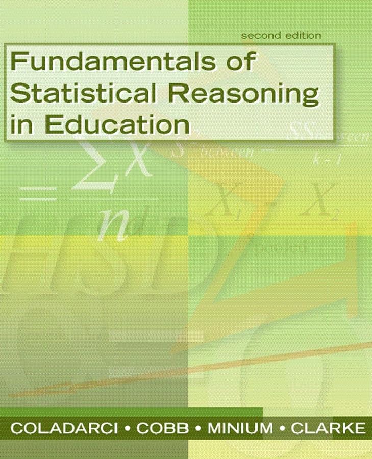 Fundamentals of statistical reasoning in education Cover