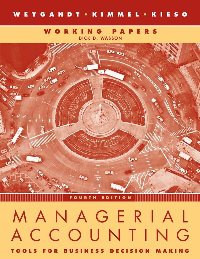 Managerial Accounting, Working Papers Cover