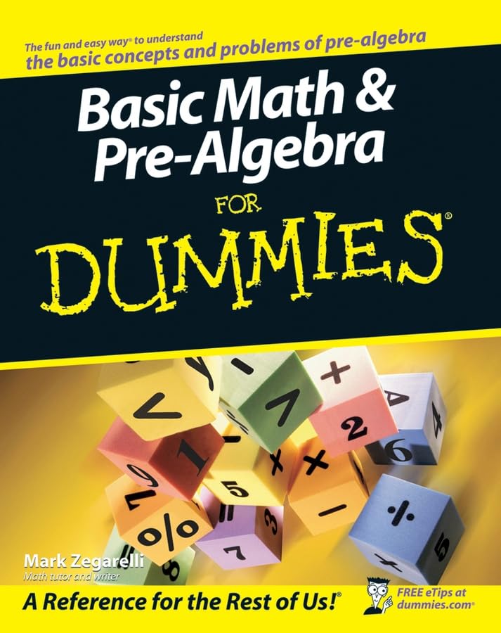 Basic math & pre-algebra for dummies Cover