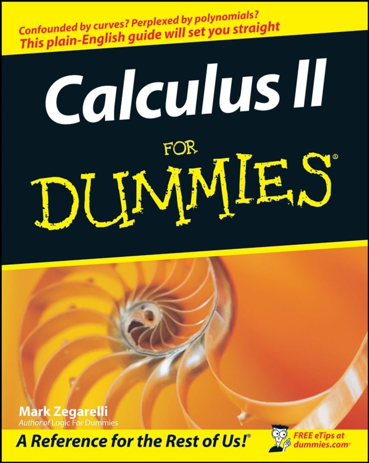 Calculus II For Dummies Cover