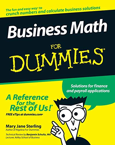 Business Math for Dummies Cover
