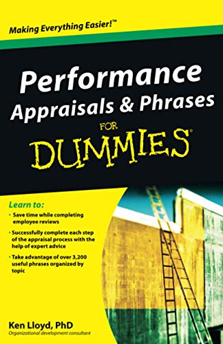 Performance appraisals & phrases for dummies Cover
