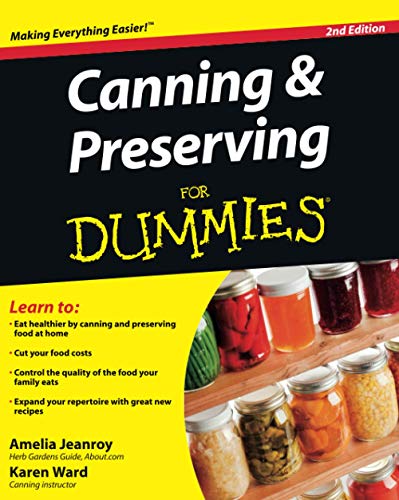 Canning & preserving for dummies Cover