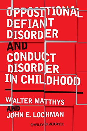 Oppositional defiant disorder and conduct disorder in childhood Cover