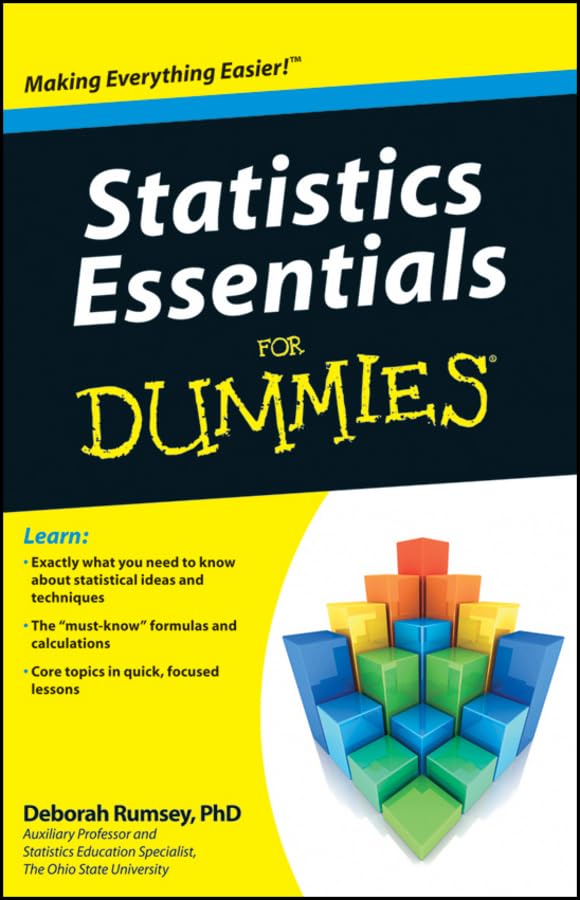 Statistics essentials for dummies Cover