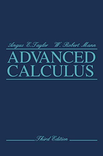 Advanced calculus Cover