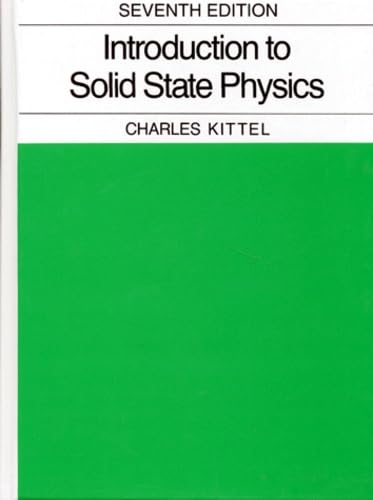 Introduction to solid state physics Cover