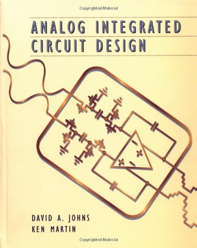 Analog integrated circuit design Cover