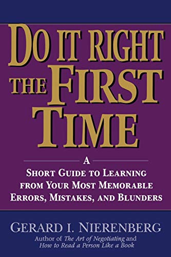 Do it right the first time Cover