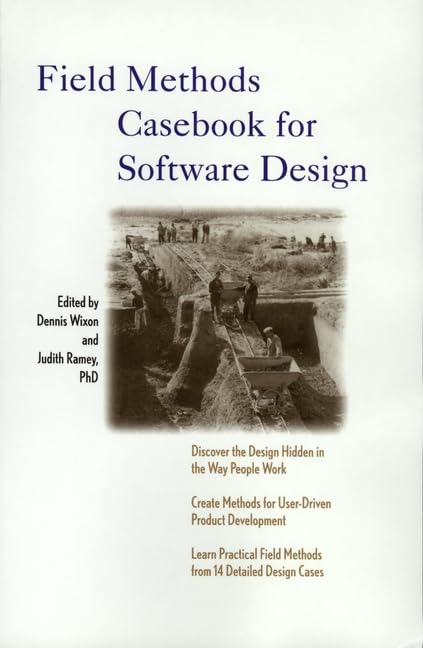 Field methods casebook for software design Cover