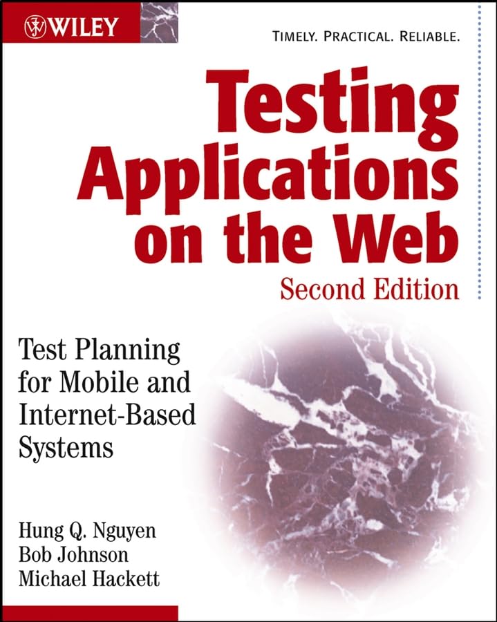 Testing applications on the Web Cover
