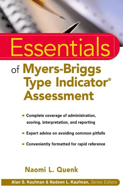 Essentials of Myers-Briggs type indicator assessment Cover