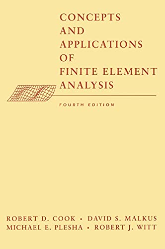 Concepts and applications of finite element analysis Cover