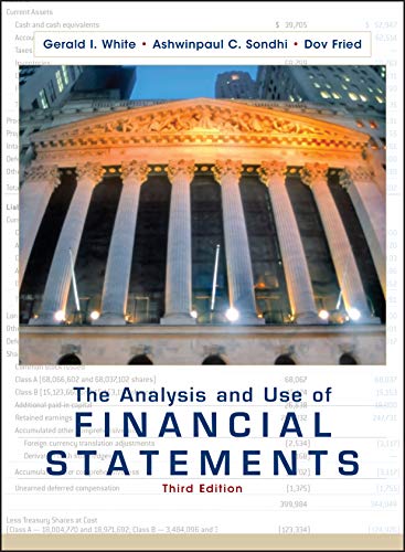 The analysis and use of financial statements Cover