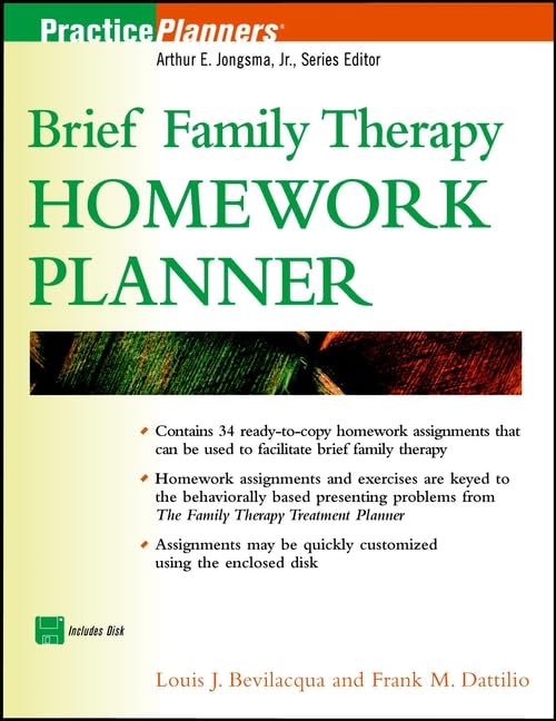 Brief Family Therapy Homework Planner Cover