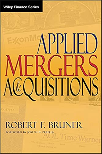 Applied Mergers and Acquisitions (Wiley Finance) Cover