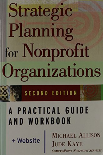 Strategic Planning for Nonprofit Organizations, Second Edition Cover