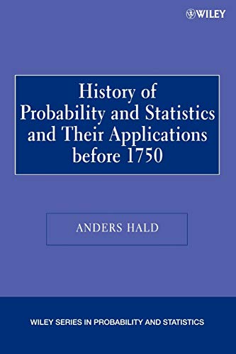 A History of Probability and Statistics and Their Applications before 1750 Cover